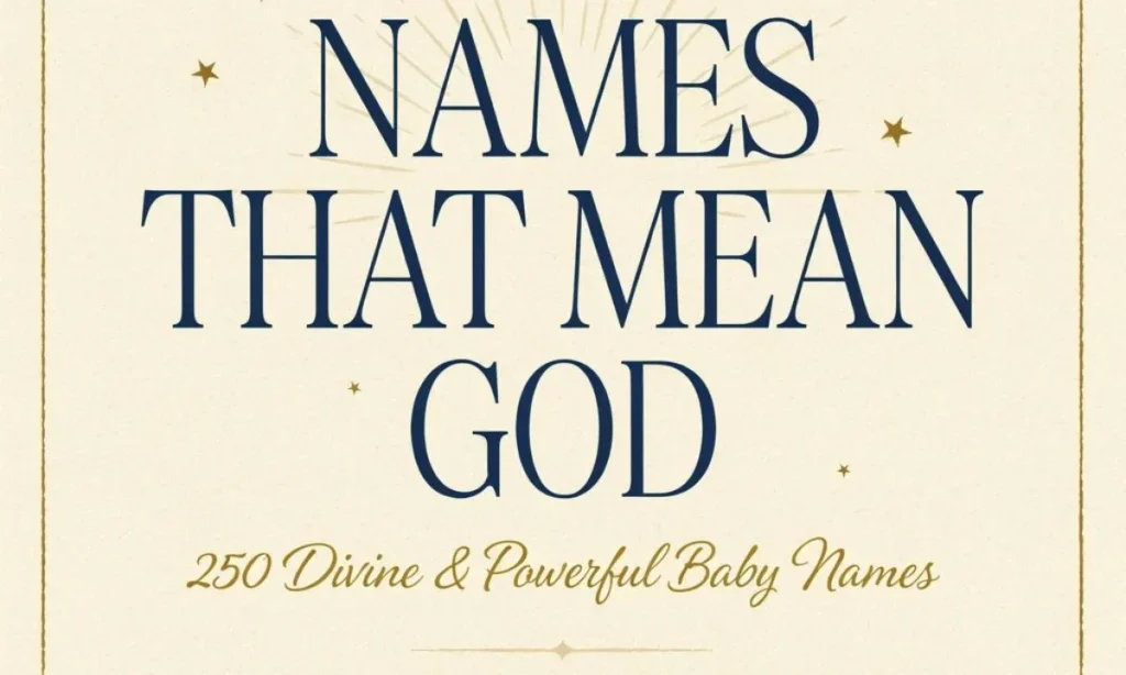 Names That Mean God