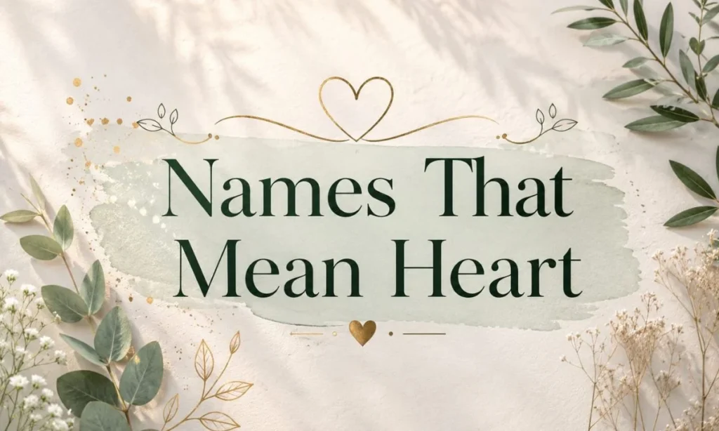 Names That Mean Heart 220+ Beautiful &amp; Meaningful Choices