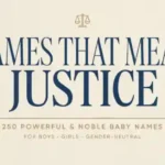 Names That Mean Justice: 250 Powerful & Noble Baby Names