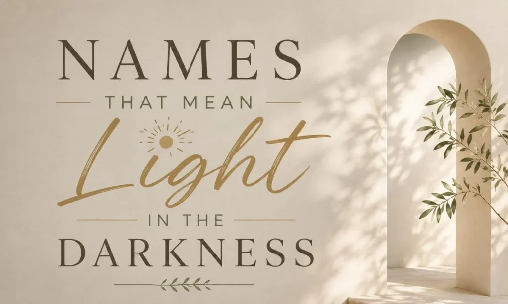 Names That Mean Light in the Darkness 250 Bright and Hopeful Ideas