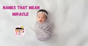 Names That Mean Miracle