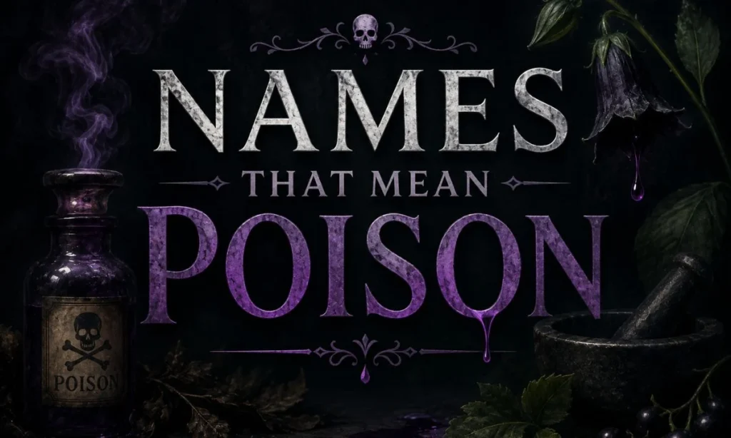 Names That Mean Poison 250 Dark, Mysterious &amp; Powerful Ideas