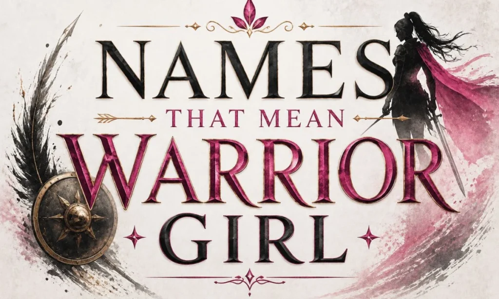 Names That Mean Warrior Girl Brave Babies Fierce &amp; Powerful