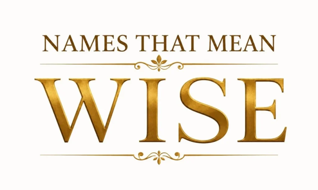 Names That Mean Wise 250 Brilliant and Meaningful Baby Names
