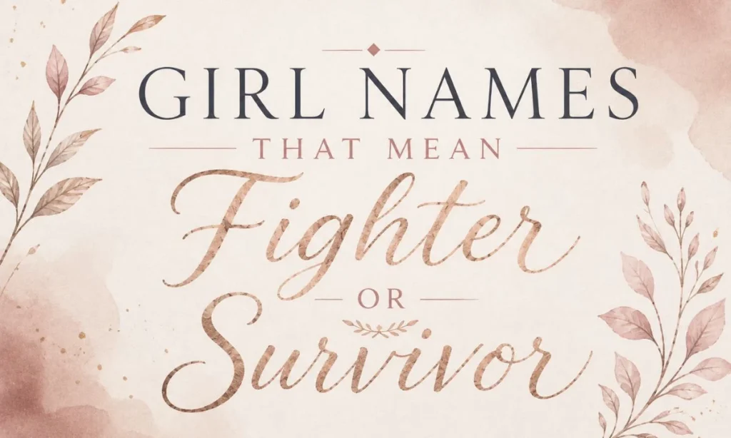 Girl Names That Mean Fighter or Survivor For Strong Girls