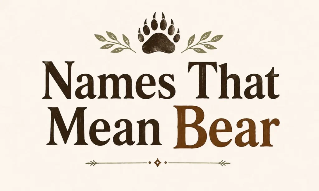 Names That Mean Bear Strong &amp; Powerful Baby Name Ideas