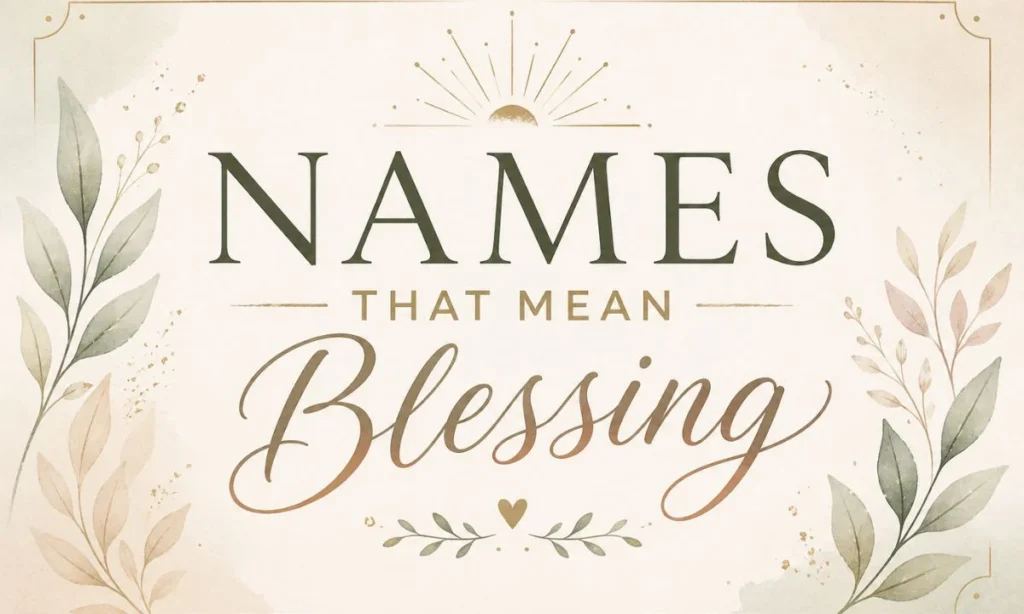 Names That Mean Blessing For Boys &amp; Girls