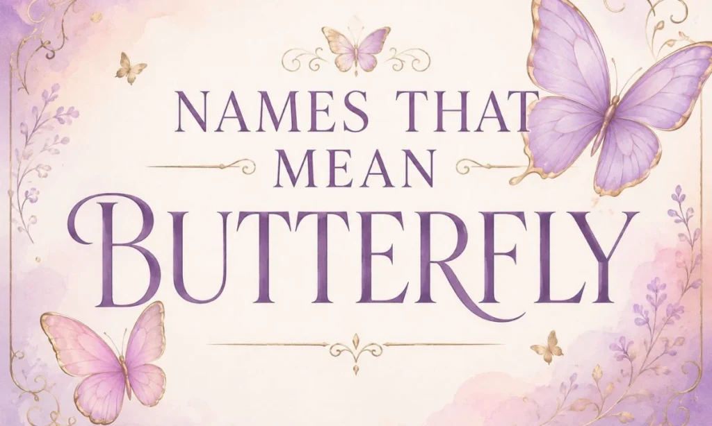 Names That Mean Butterfly Beautiful and Symbolic Baby Name