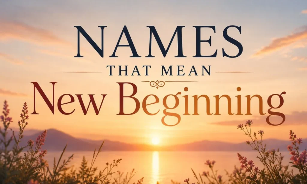 Names That Mean New Beginning Fresh Start Baby Names Guide
