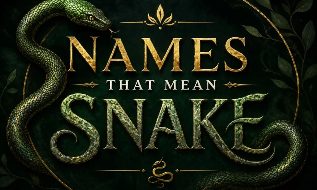 Names That Mean Snake Powerful and Unique Baby Name Ideas