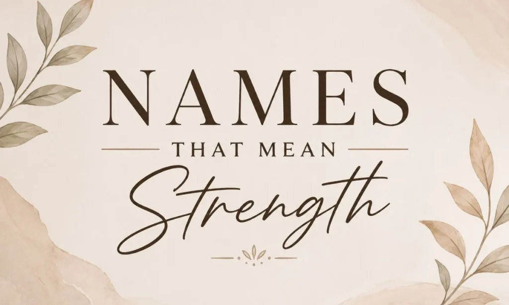 Names That Mean Strength Powerful and Strong Name Ideas