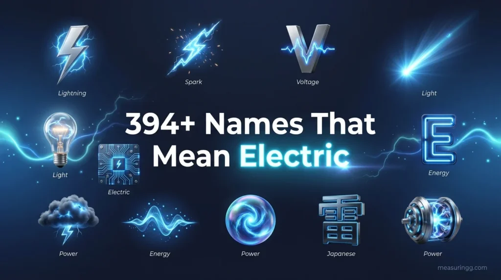394 + names that mean electric